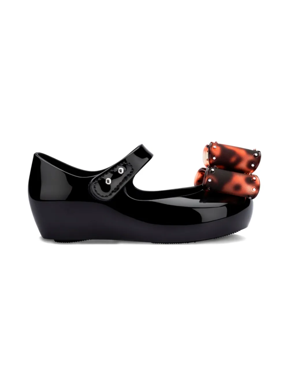 Mini Melissa Ultragirl Classic Bow ballerinas Zwart
