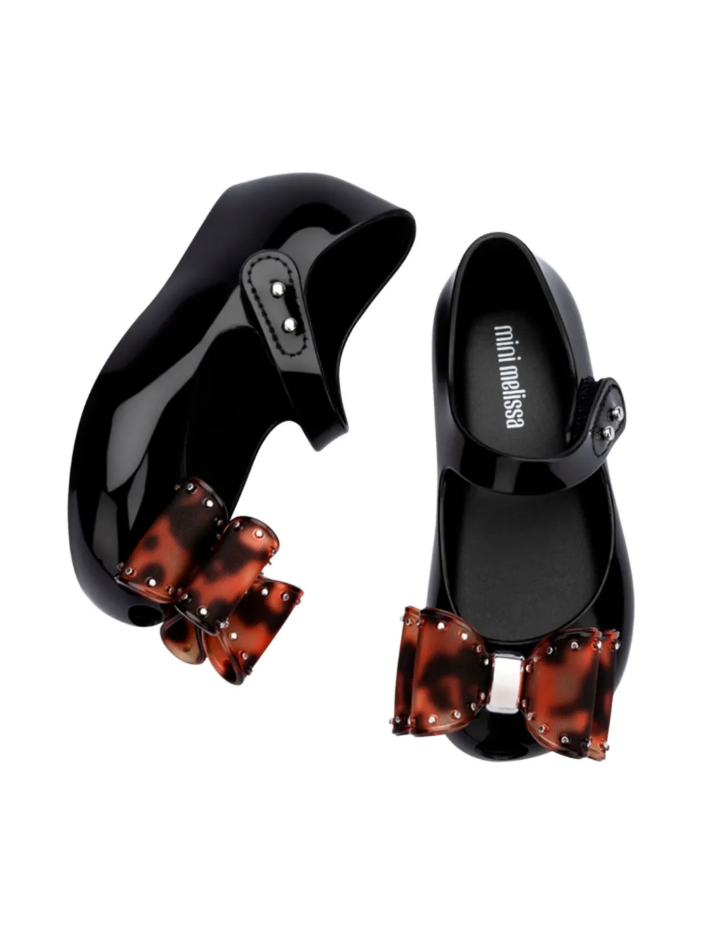 Mini Melissa Ultragirl Classic Bow ballerinas Zwart