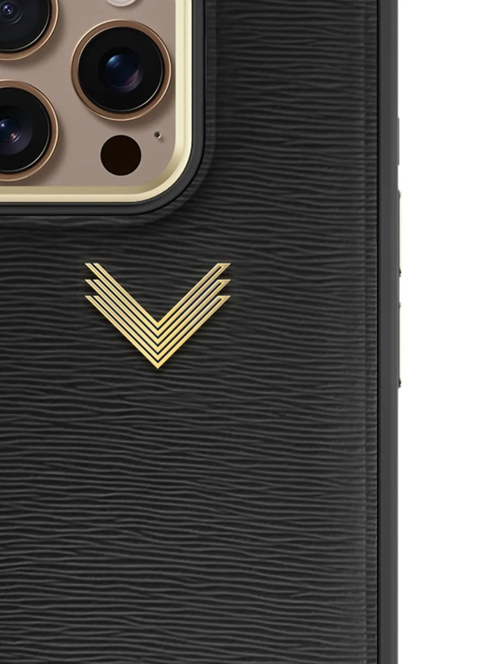 VELANTE leather logo-plaque iPhone 16 Pro Max phone case - Nero