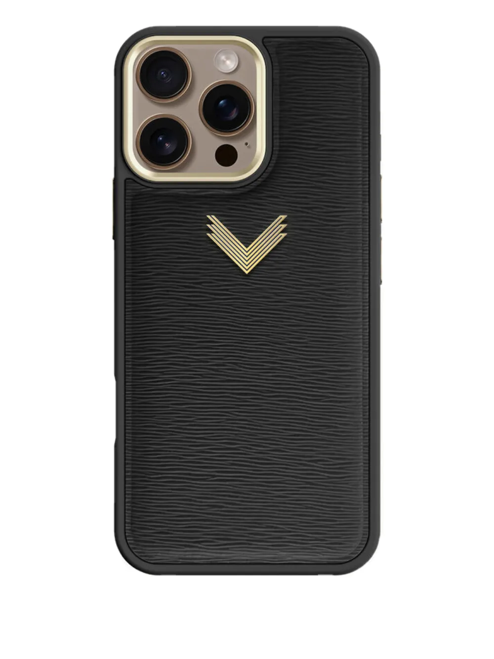VELANTE leather logo-plaque iPhone 16 Pro Max phone case - Nero