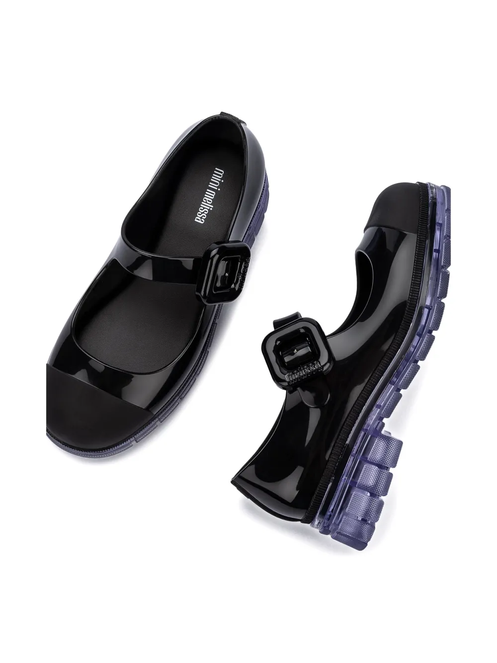 Mini Melissa Girls June Mary Jane Shoes In Black