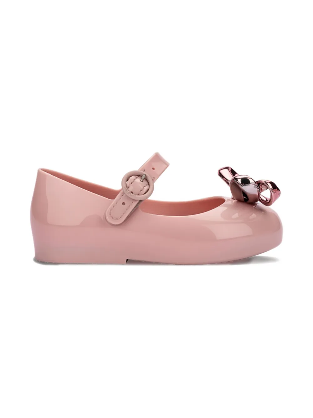 Mini Melissa Sweet Love Glam ballerinas Roze