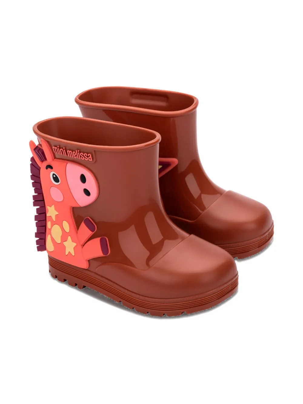 Mini Melissa Wonderland wellies Bruin