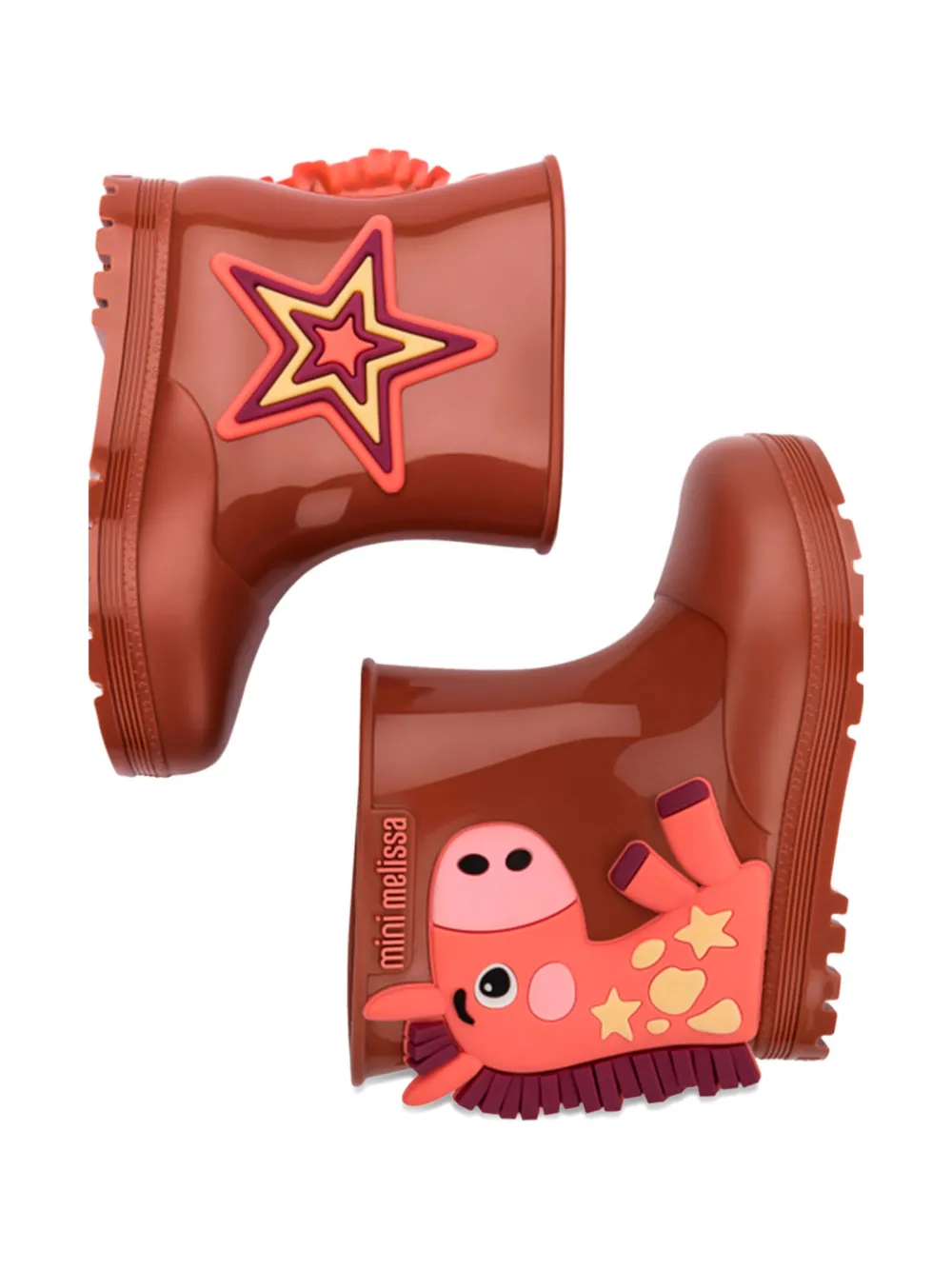 Mini Melissa Wonderland wellies Bruin
