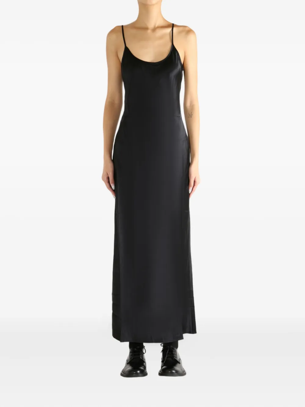 ATELIER NEW YORK spaghetti-strap dress - Zwart