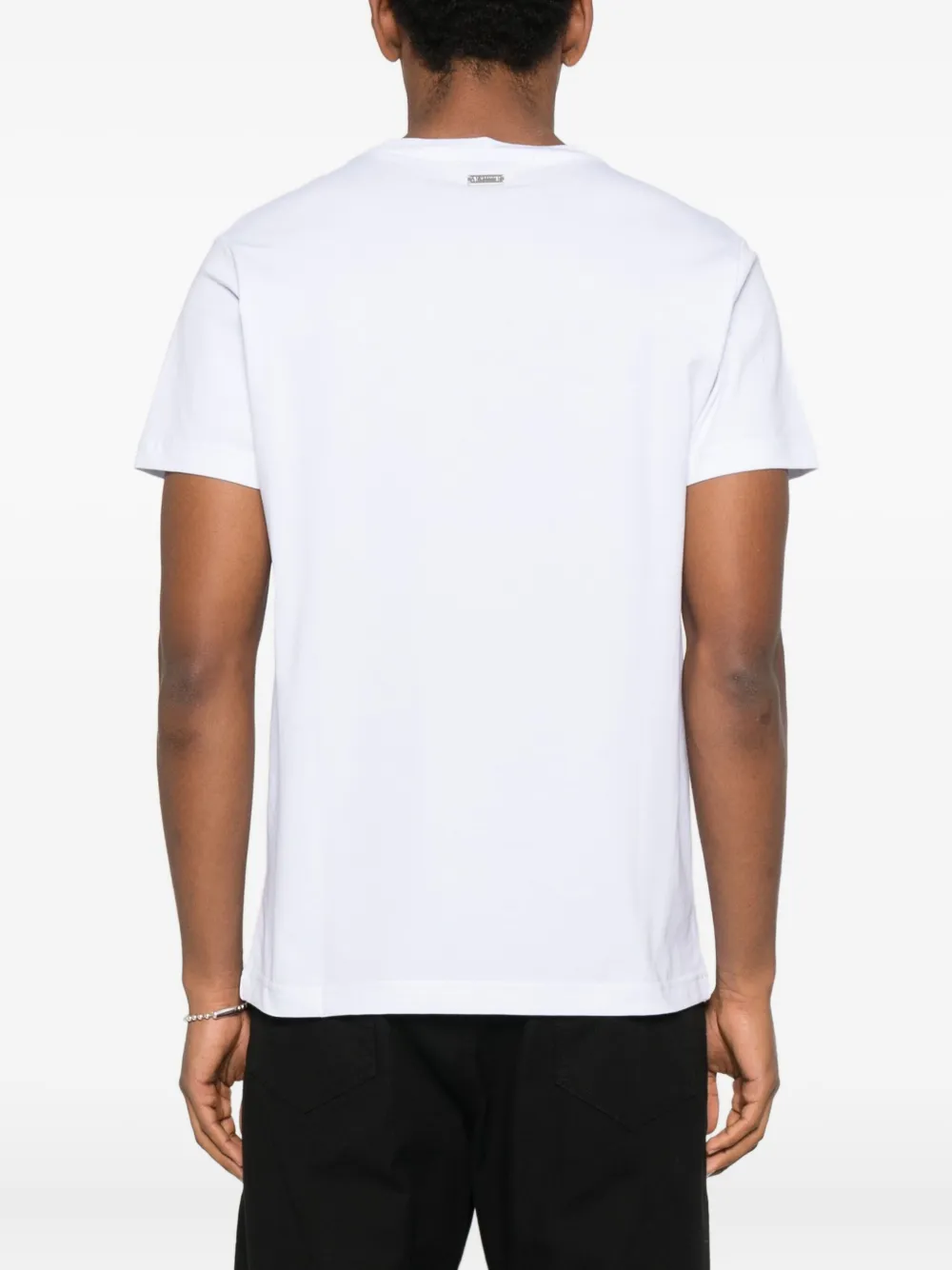 Les Hommes Urban Logo-detail T-shirt In White