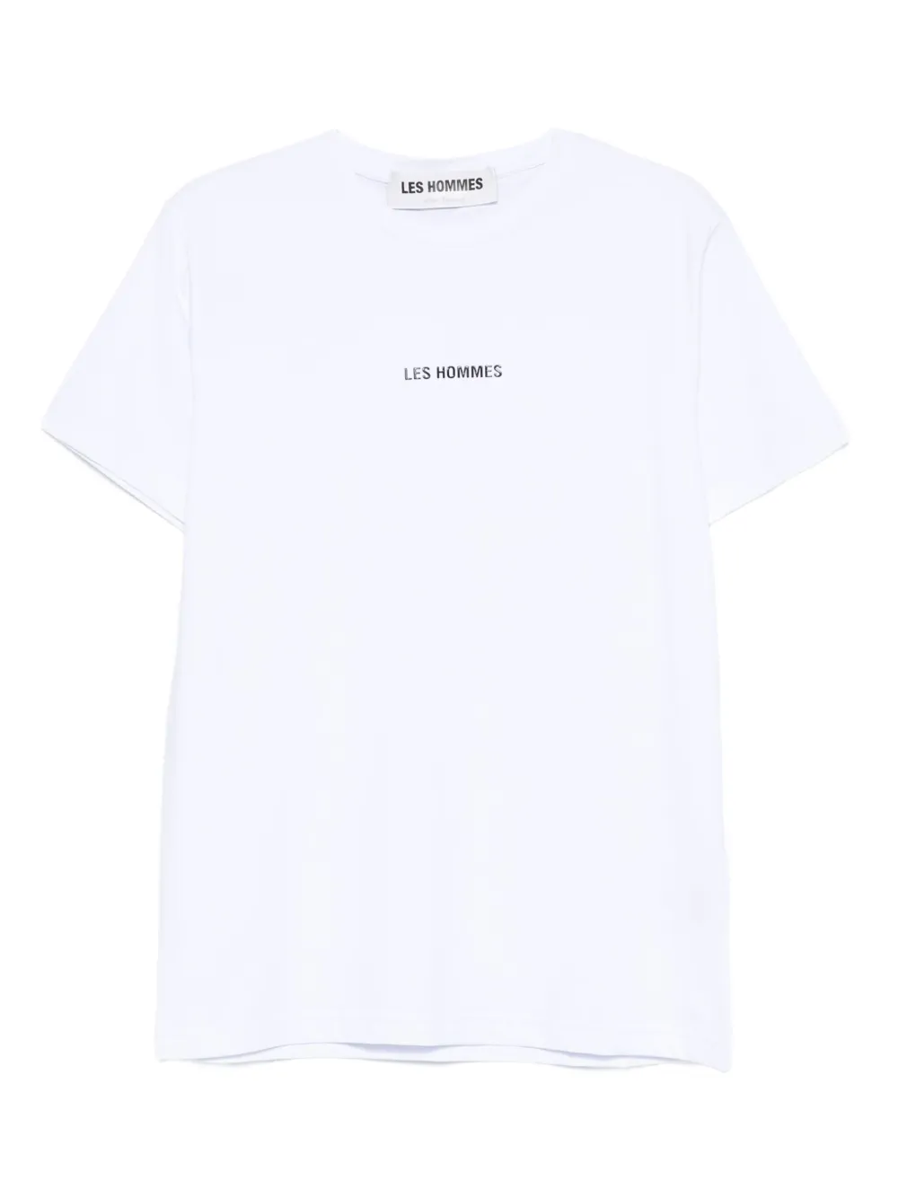 Les Hommes Urban Logo-detail T-shirt In White