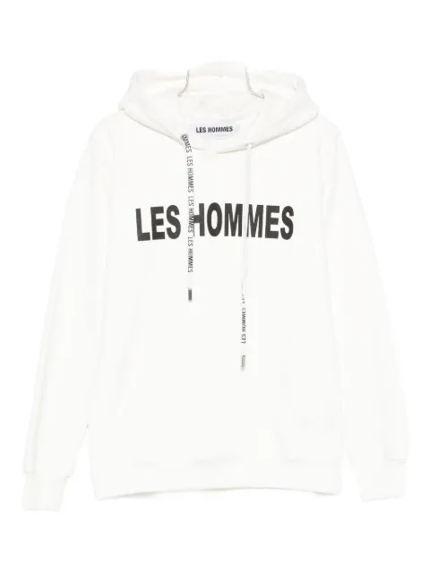 Les Hommes Urban logo-detail hoodie