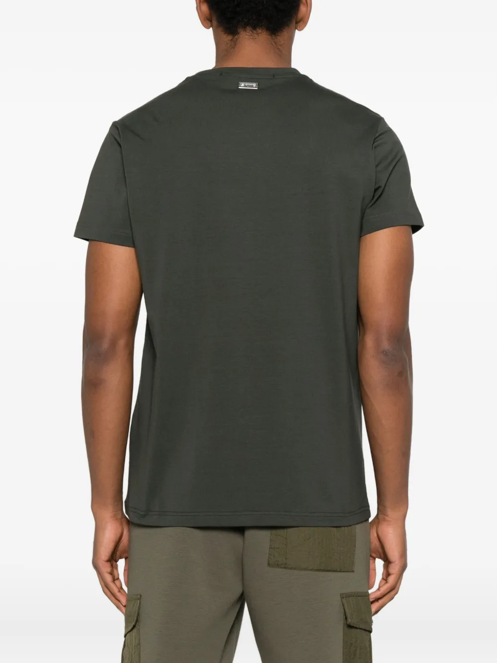 Les Hommes Urban Logo-detail T-shirt In Green
