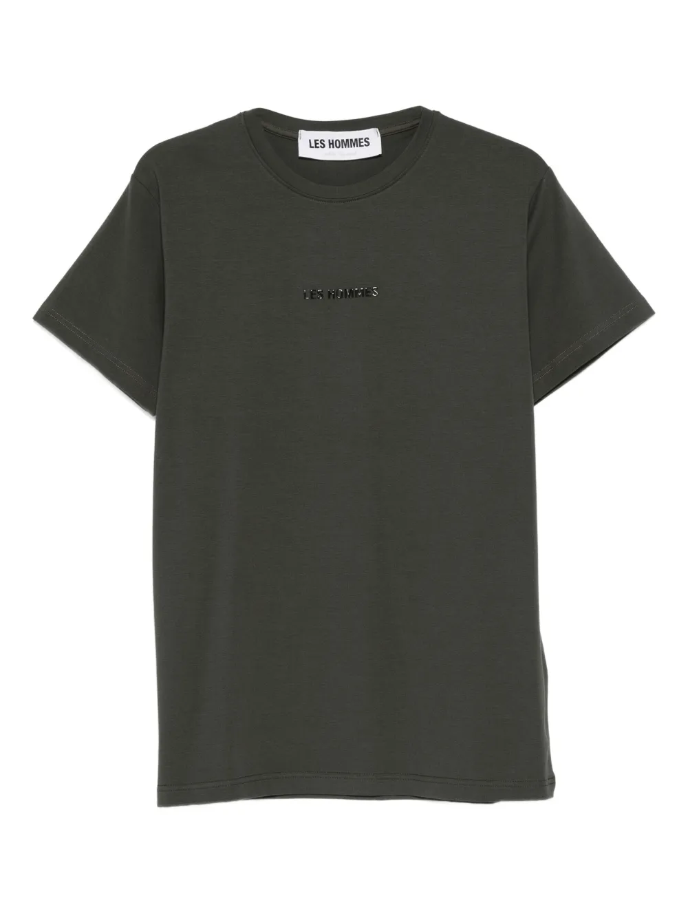 Les Hommes Urban Logo-detail T-shirt In Green
