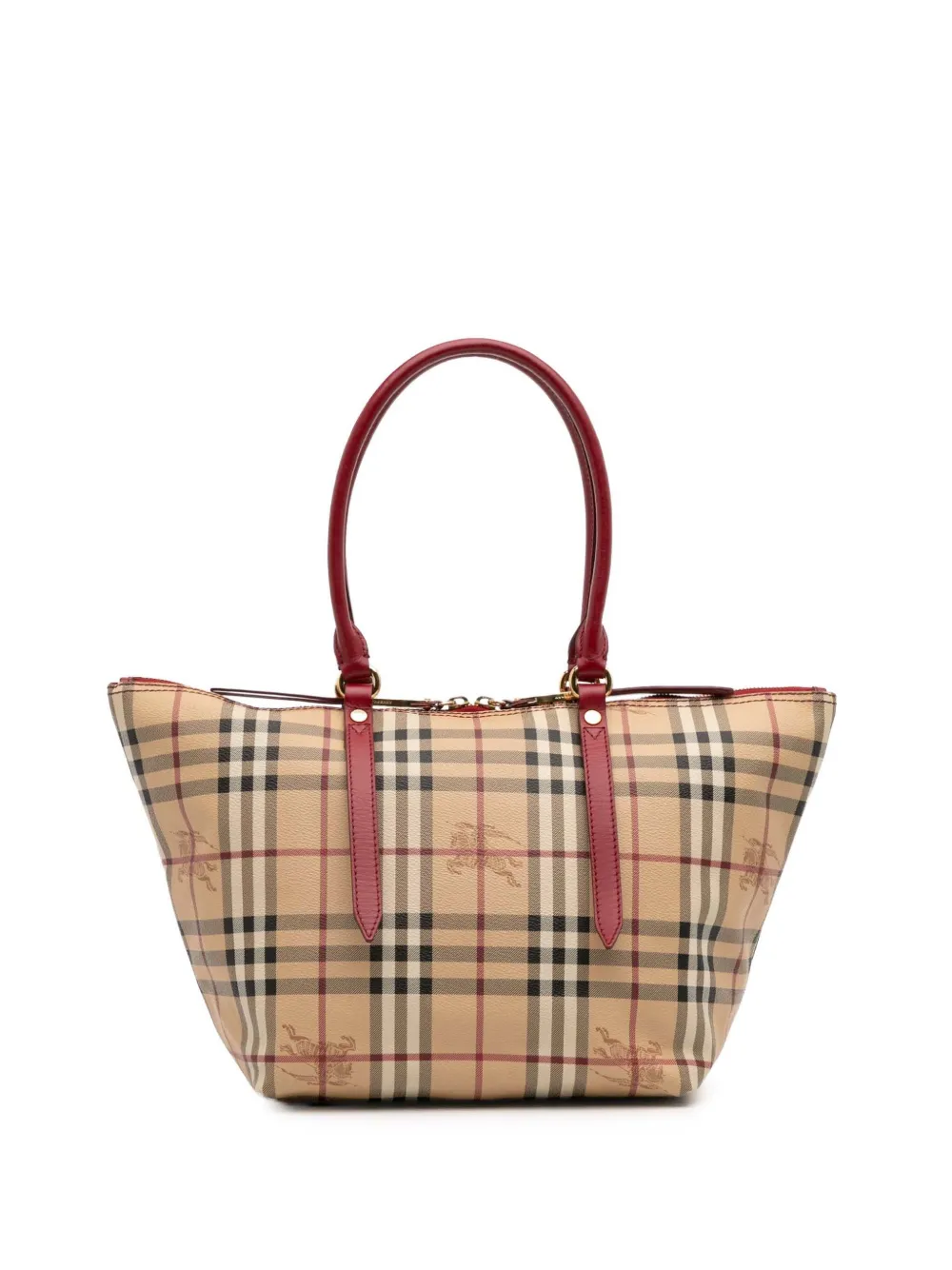 Burberry Pre-Owned 2000-2017 Small Haymarket Check Coated Canvas Salisbury tote bag | Brown | Image 1