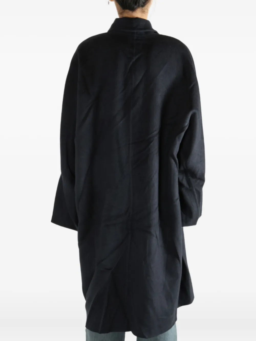 Atelier New York Tie-waist Coat In Black