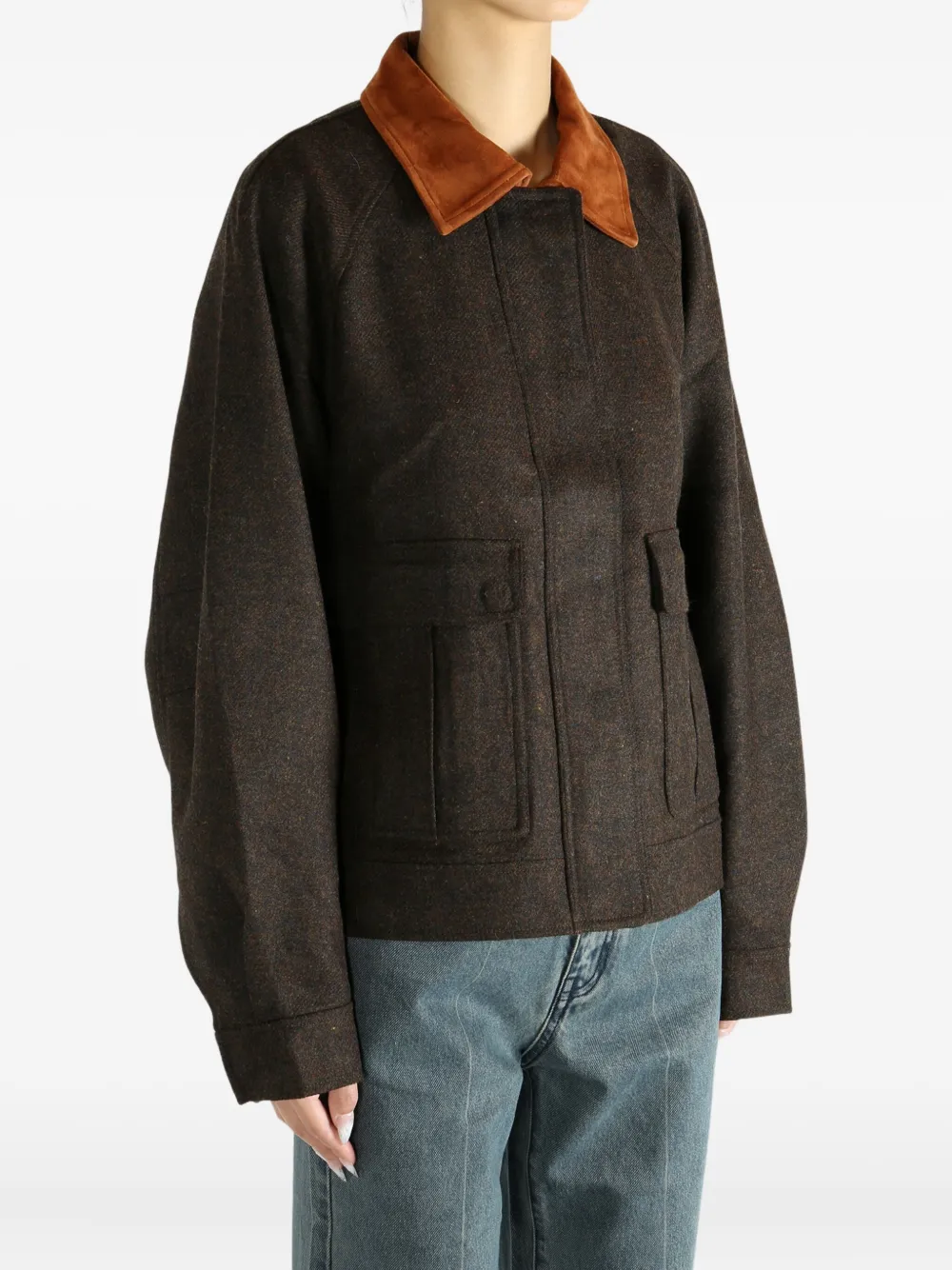 ATELIER NEW YORK Jack met kraag Bruin