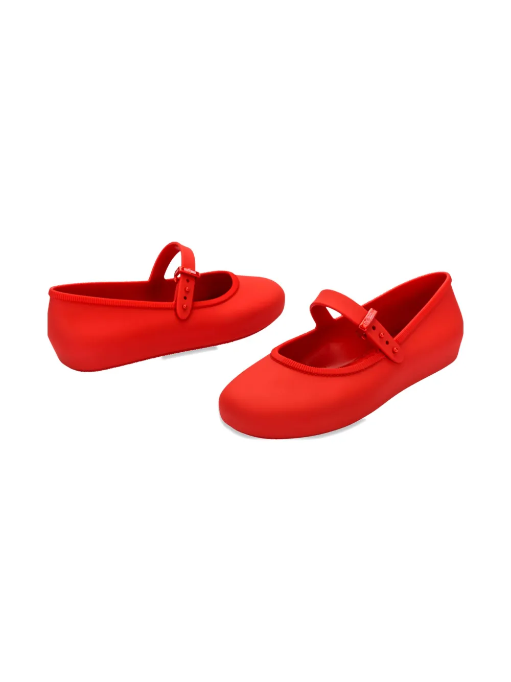 Mini Melissa Girls Soft Ballerinas In Red
