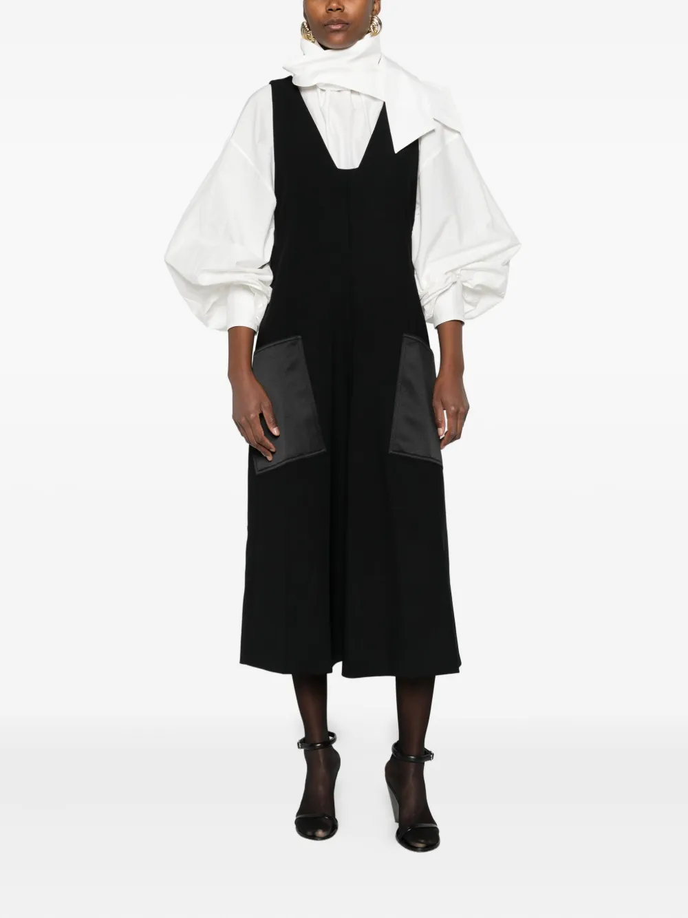 Carven panelled dress - Zwart