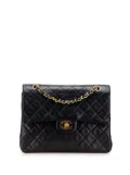 CHANEL Pre-Owned 1989-1991 Medium Tall Classic Lambskin Double Flap shoulder bag - Black