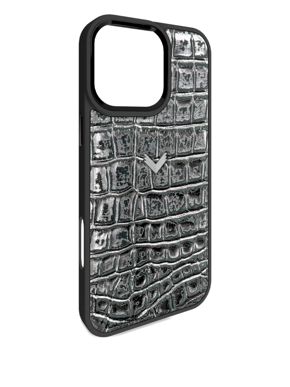 VELANTE crocodile-texture iPhone 16 Pro Max phone case | Black | Image 1