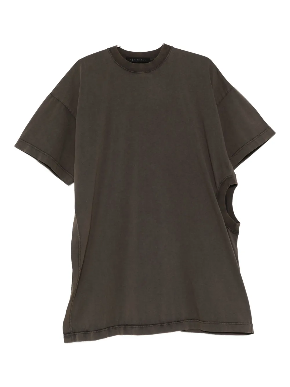 Alainpaul Draped T-shirt In Brown
