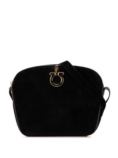 Ferragamo Pre-Owned 2000-2025 Suede Gancini crossbody bag