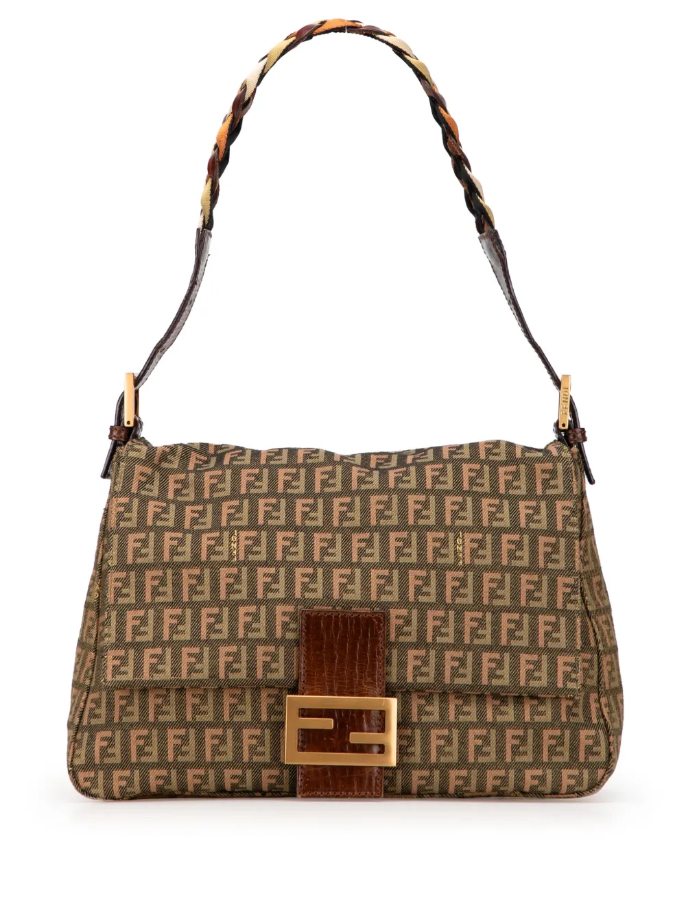 Fendi Pre-Owned 2000-2010 Multicolor Zucchino Canvas Mamma Forever shoulder bag | Brown | Image 1