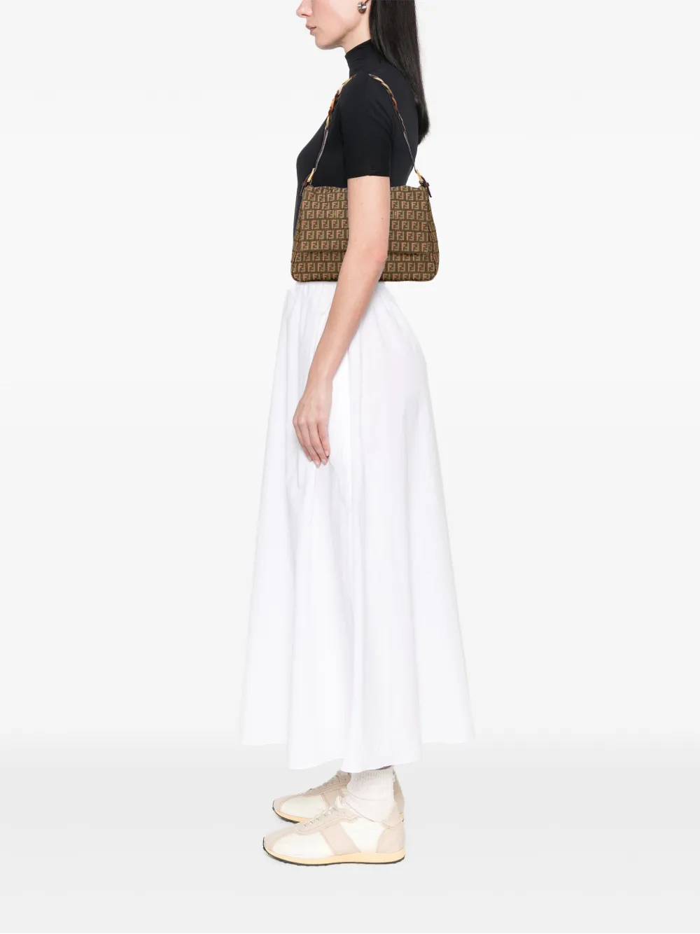 Fendi Pre-Owned 2000-2010 Multicolor Zucchino Canvas Mamma Forever shoulder bag | Pre-Owned | Image 2