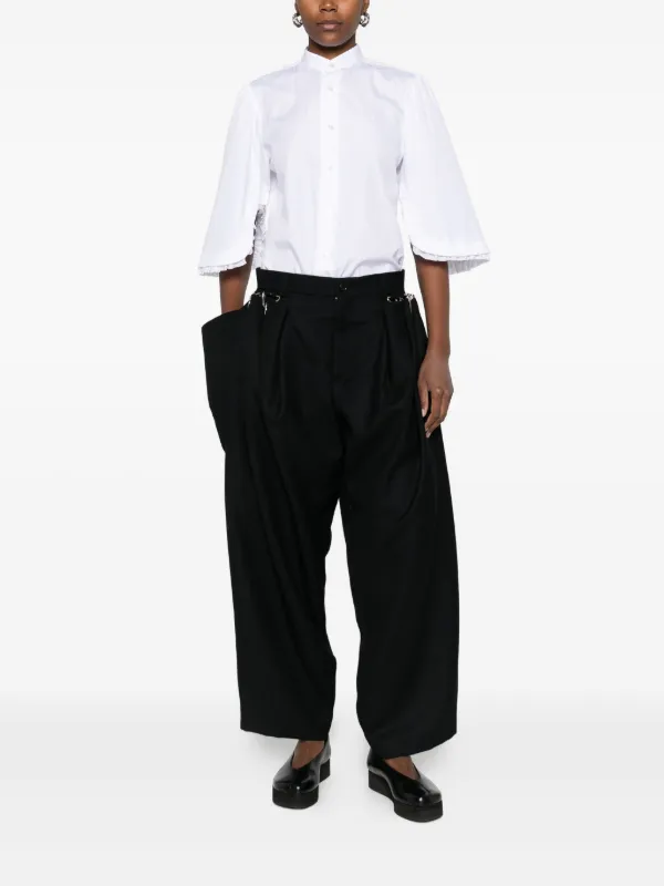 【新品】ノワールケイニノミヤ シャツ S ホワイト100%コットン Noir Kei Ninomiya コットン シャツ | ホワイト | FARFETCH JP