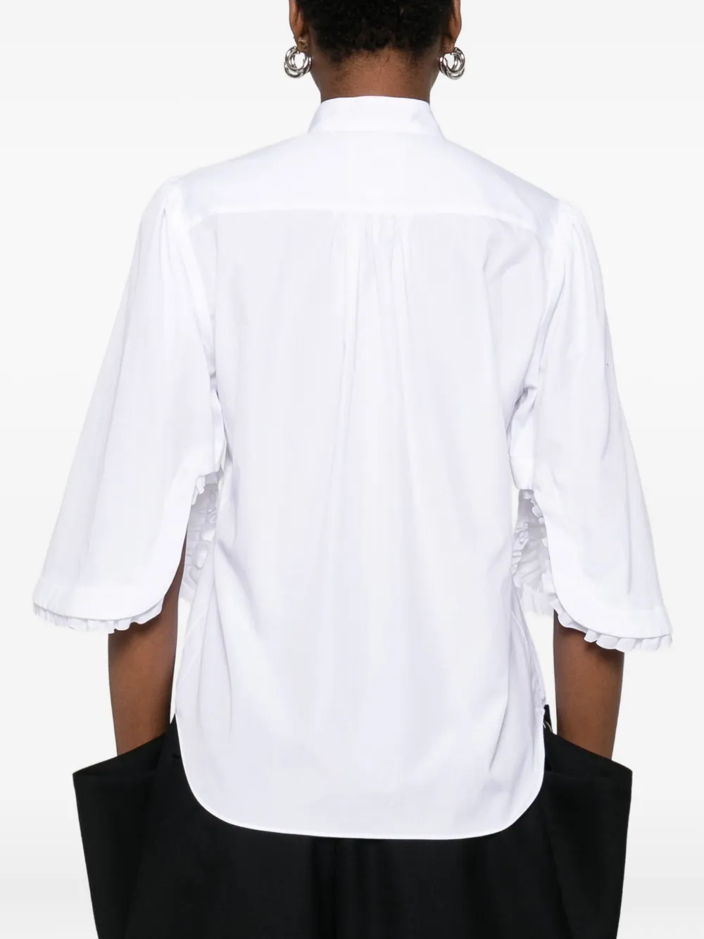 Noir Kei Ninomiya Katoenen blouse Wit