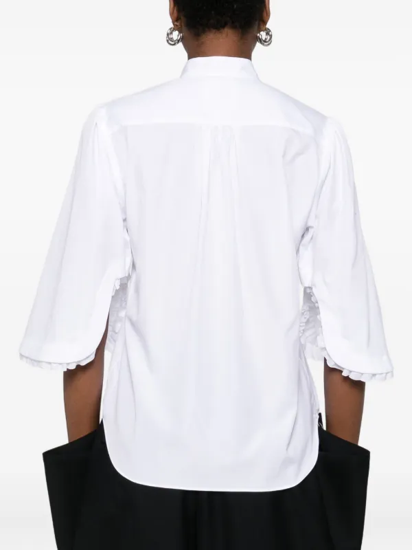 【新品】ノワールケイニノミヤ シャツ S ホワイト100%コットン Noir Kei Ninomiya コットン シャツ | ホワイト | FARFETCH JP