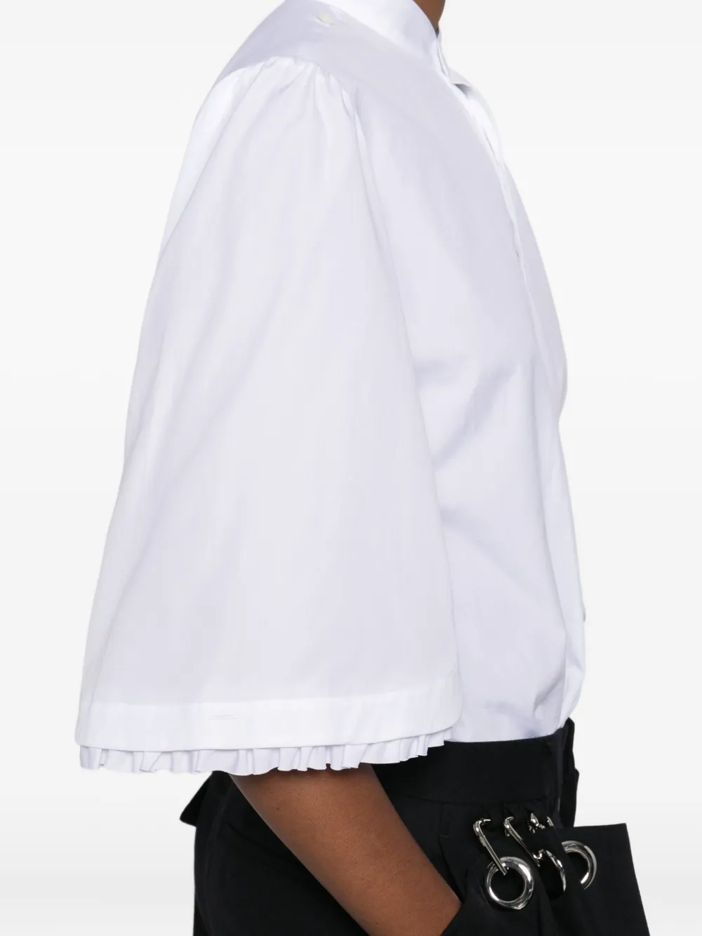 Noir Kei Ninomiya Katoenen blouse Wit