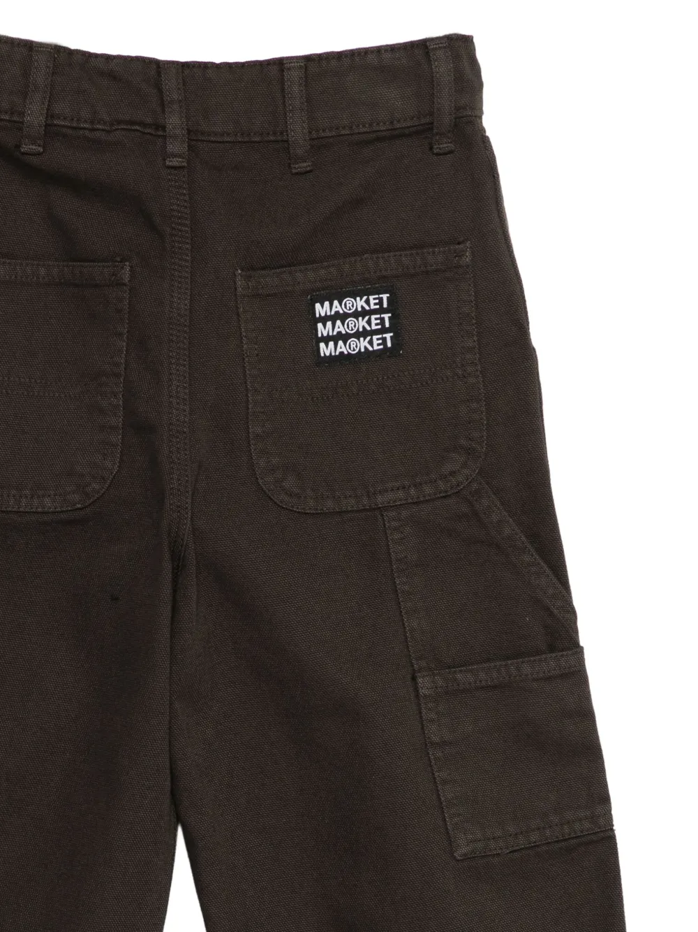 MARKET Broek met vlakken Bruin