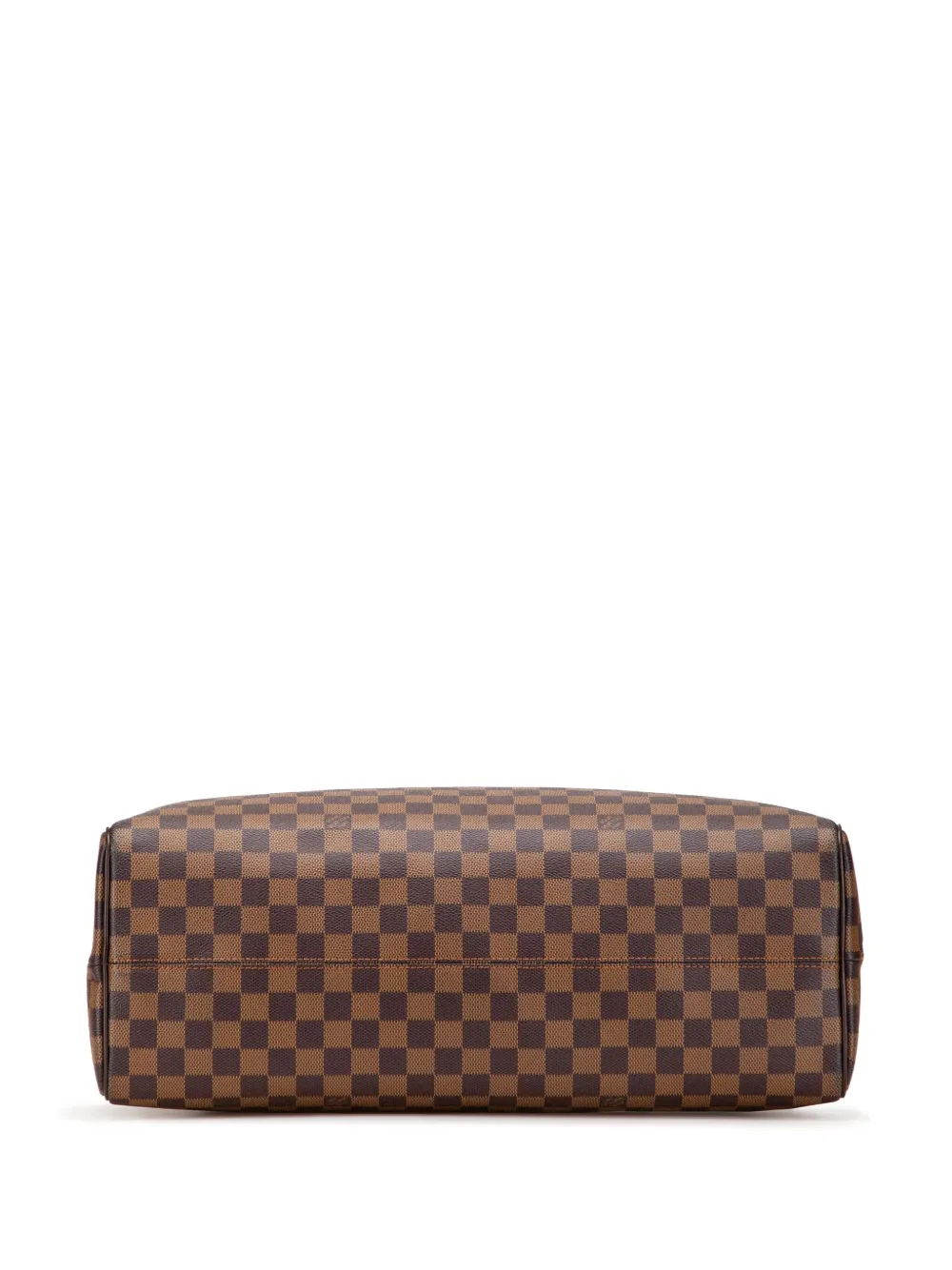 Pre-owned Louis Vuitton 2001 Damier Ebene Nolita 24 Heures Handbag In Brown