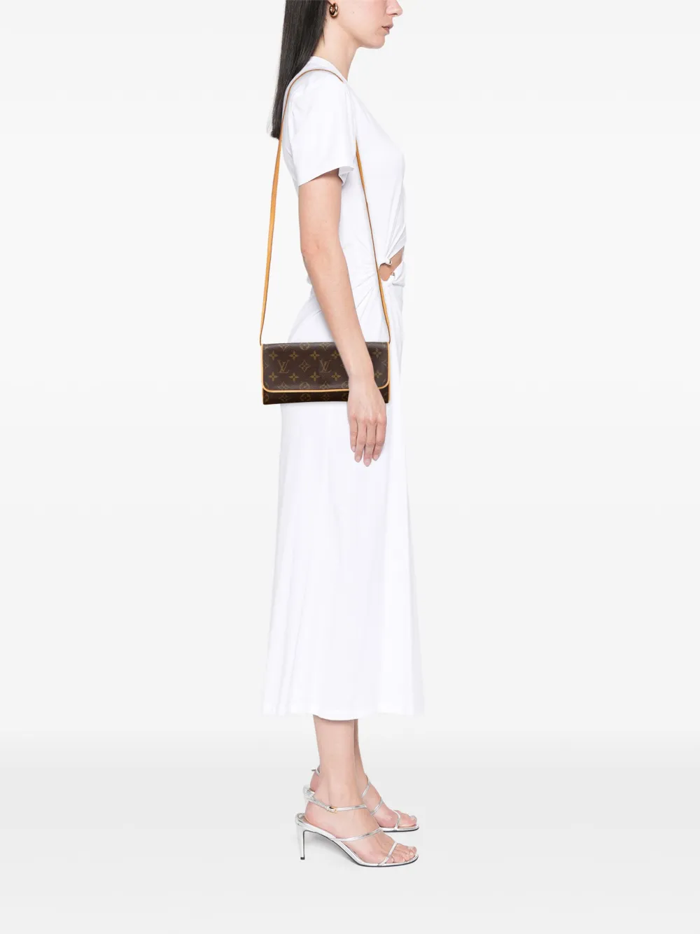 Louis Vuitton Pre-Owned 2000 Monogram Pochette Twin GM crossbody bag | Pre-Owned | Image 2