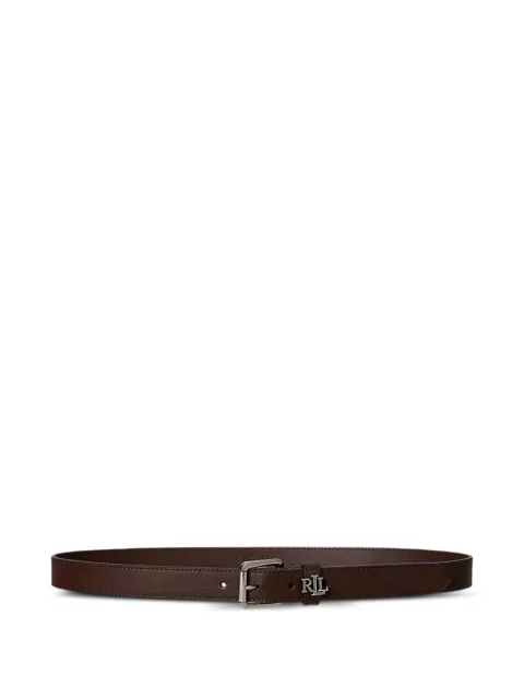 Lauren Ralph Lauren Logo Keeper leather belt