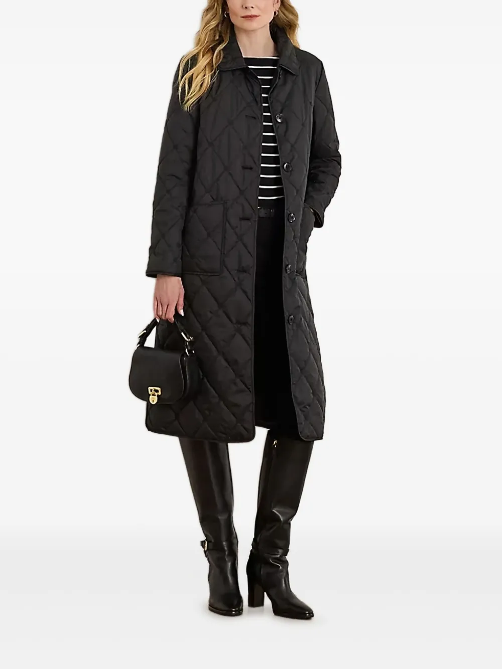 Lauren Ralph Lauren キルティング コート - ブラック Lauren Ralph Lauren キルティング コート - ブラック