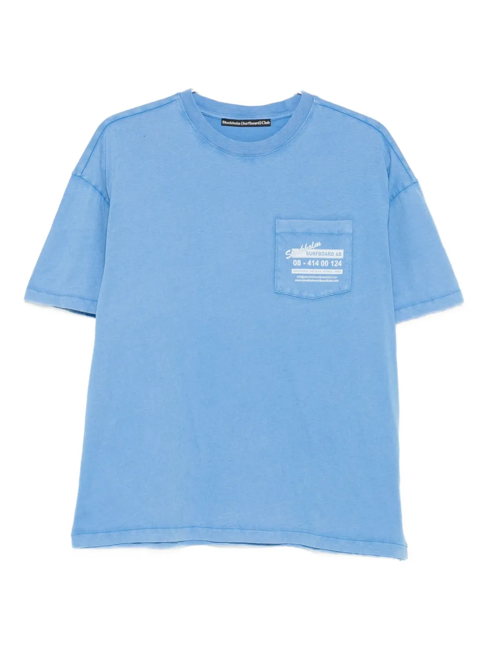 Stockholm Surfboard Club Logo-print T-shirt In Blue
