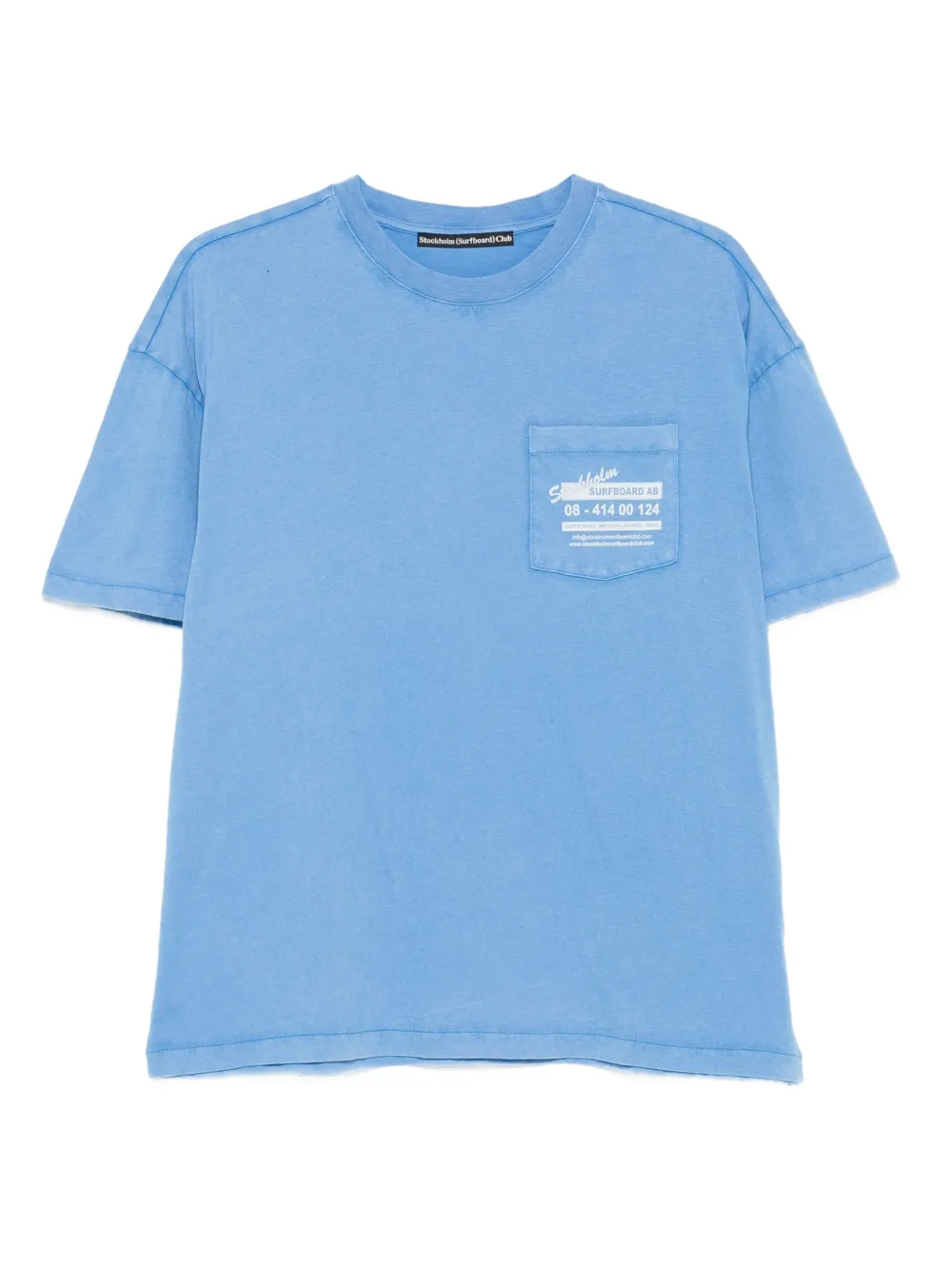 Stockholm Surfboard Club logo-print T-shirt - Blu