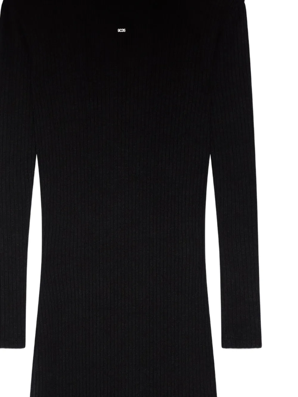 GCDS Maxi-jurk met lange mouwen - Zwart