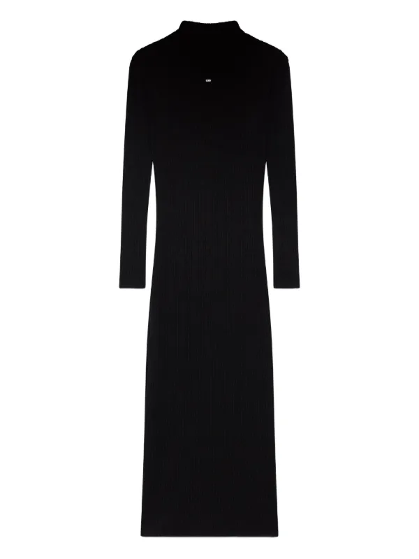 Gcds Long-Sleeve Maxi Dress - Black