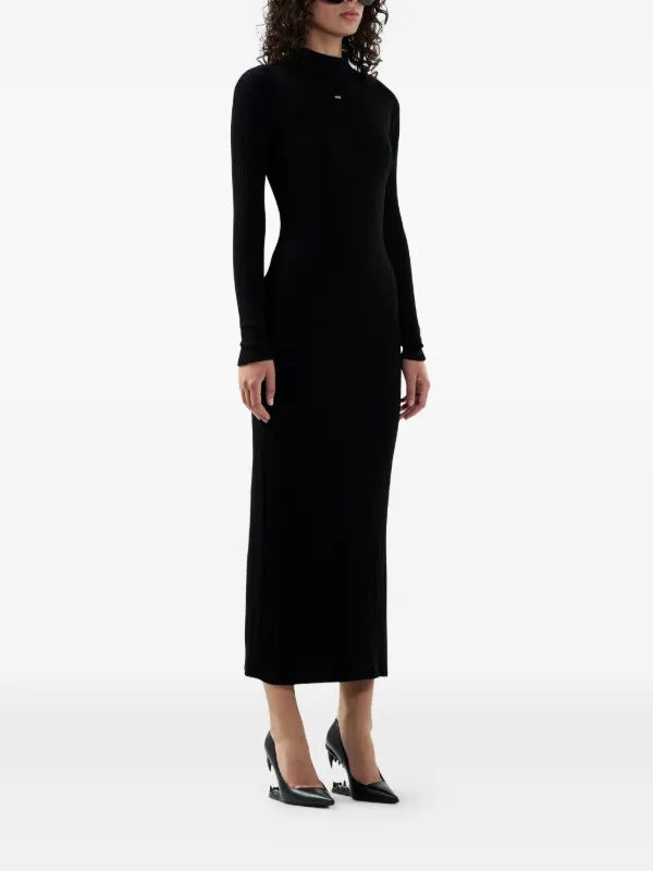 go couture long sleeve maxi dress Go Couture Long Sleeve Maxi Wrap Dress in Black