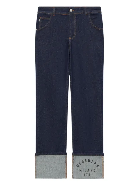 GCDS turn-up hem jeans