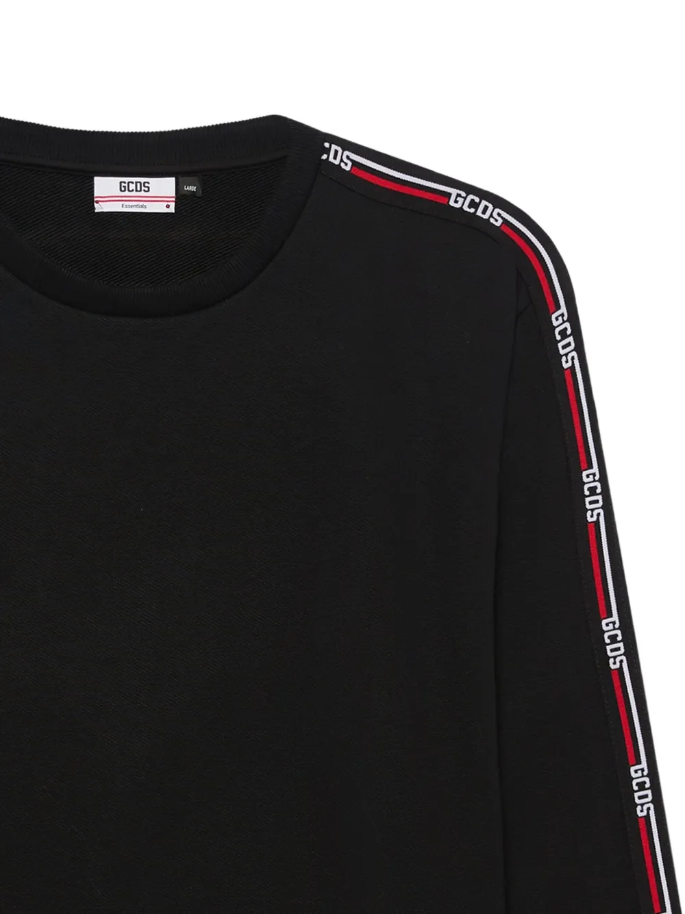 GCDS Gestreepte sweater - Zwart