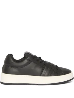Courrèges Baskets Club 02 En Cuir | Noir | FARFETCH FR