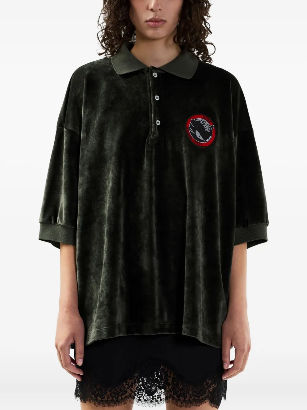 GCDS Poloshirt met applicatie Groen