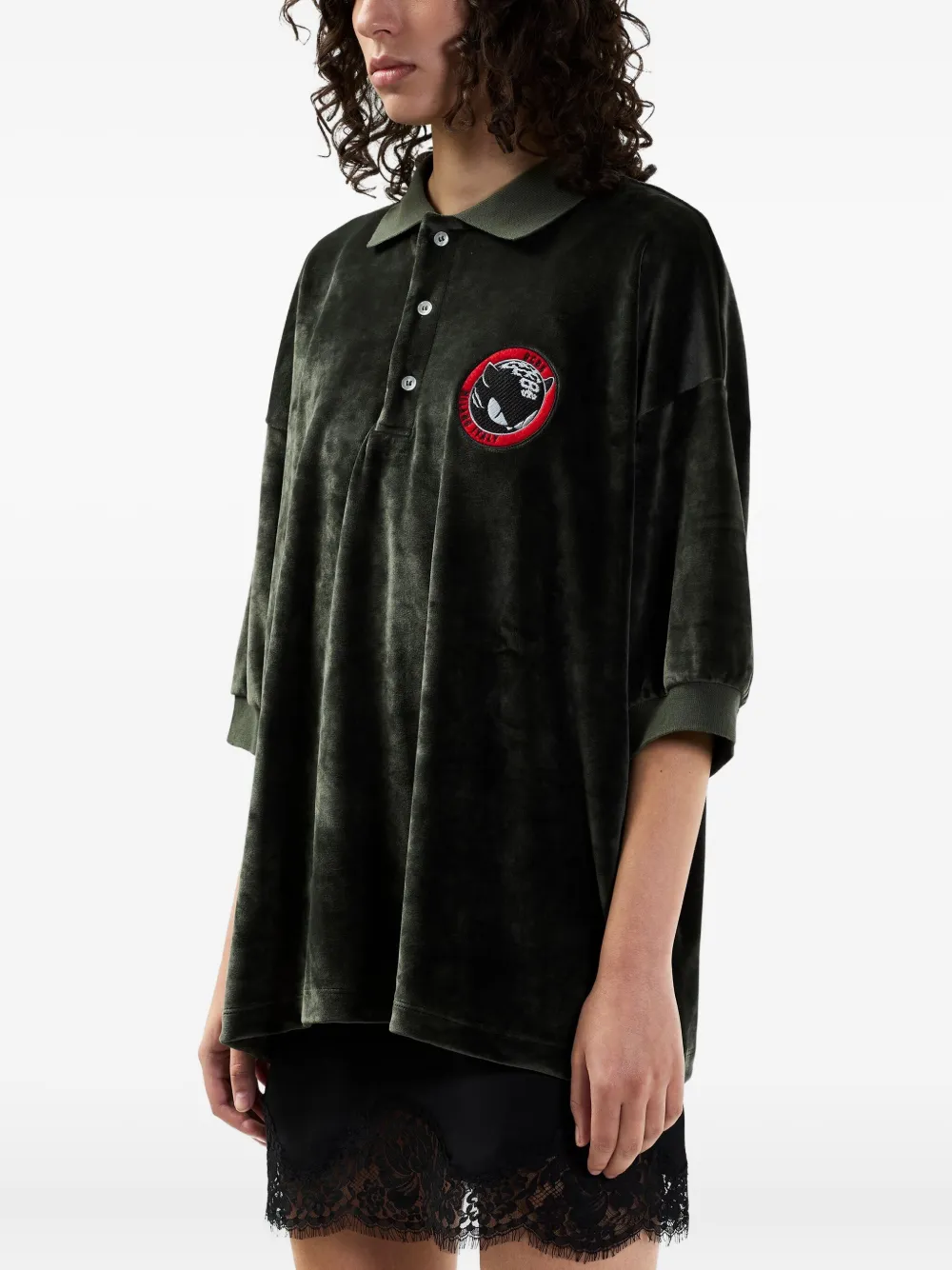 GCDS Poloshirt met applicatie Groen