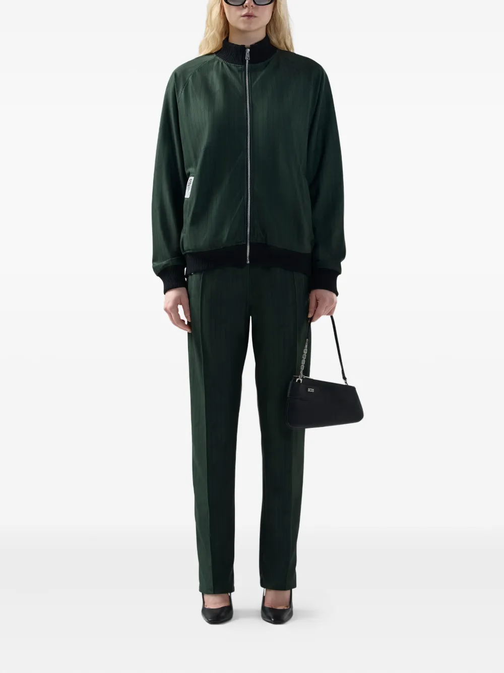 GCDS pinstripe drawstring trousers | Straight-Leg Pants | Image 2