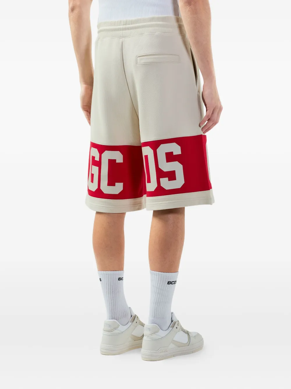 GCDS Shorts met trekkoord Beige
