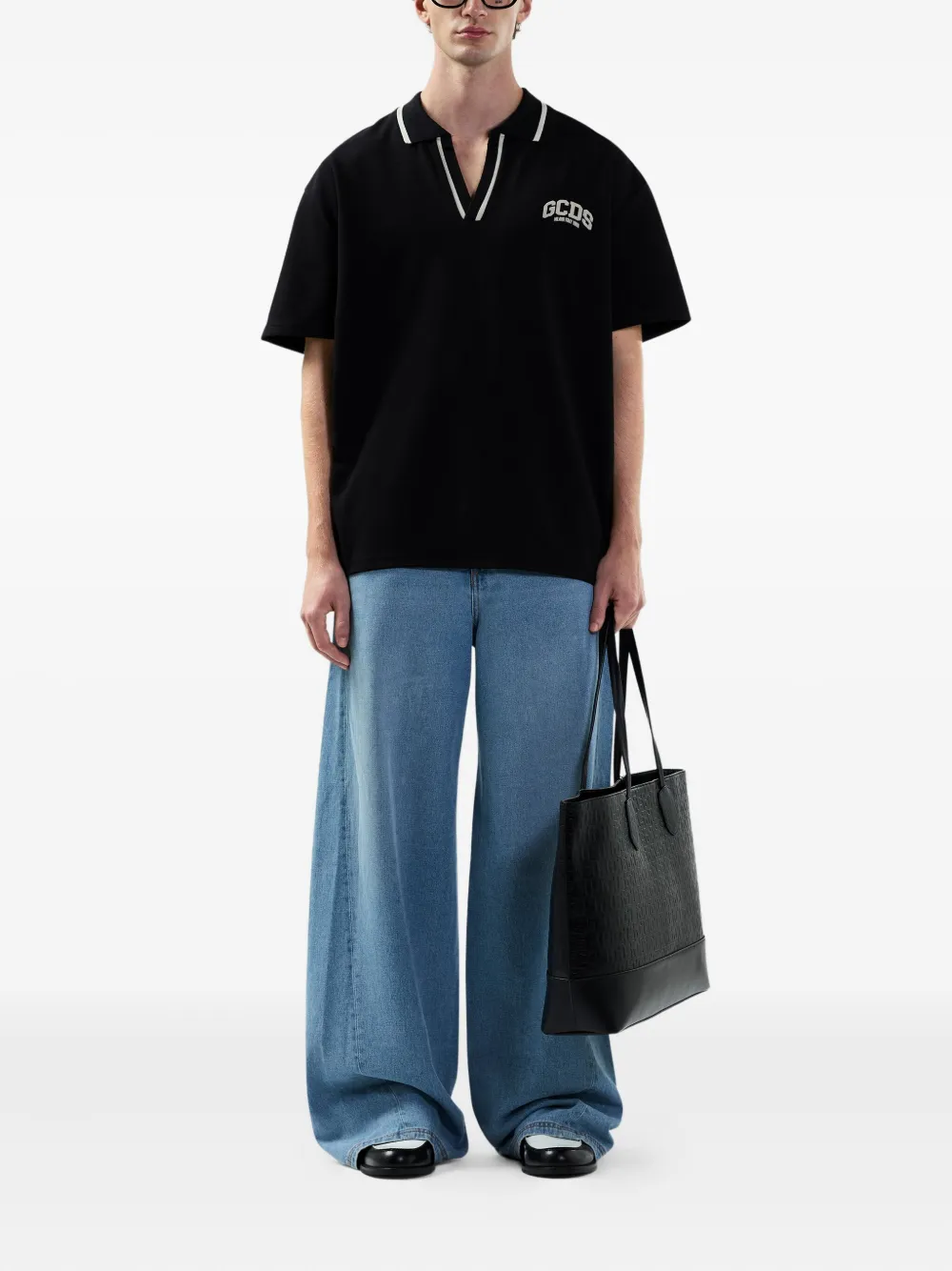 GCDS قميص بولو برقبة V | Image 2