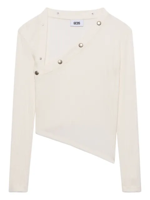 GCDS blusa asimétrica con botones