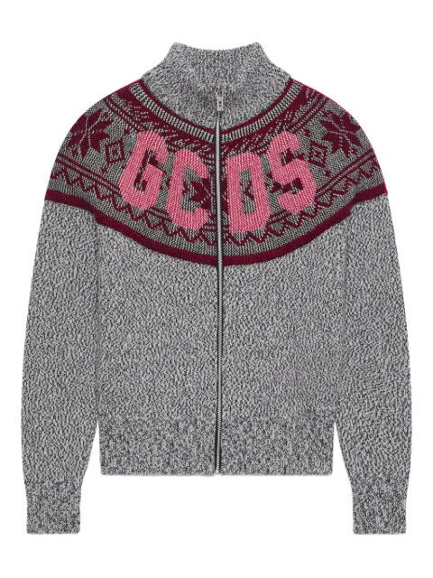 GCDS logo zip knitwear