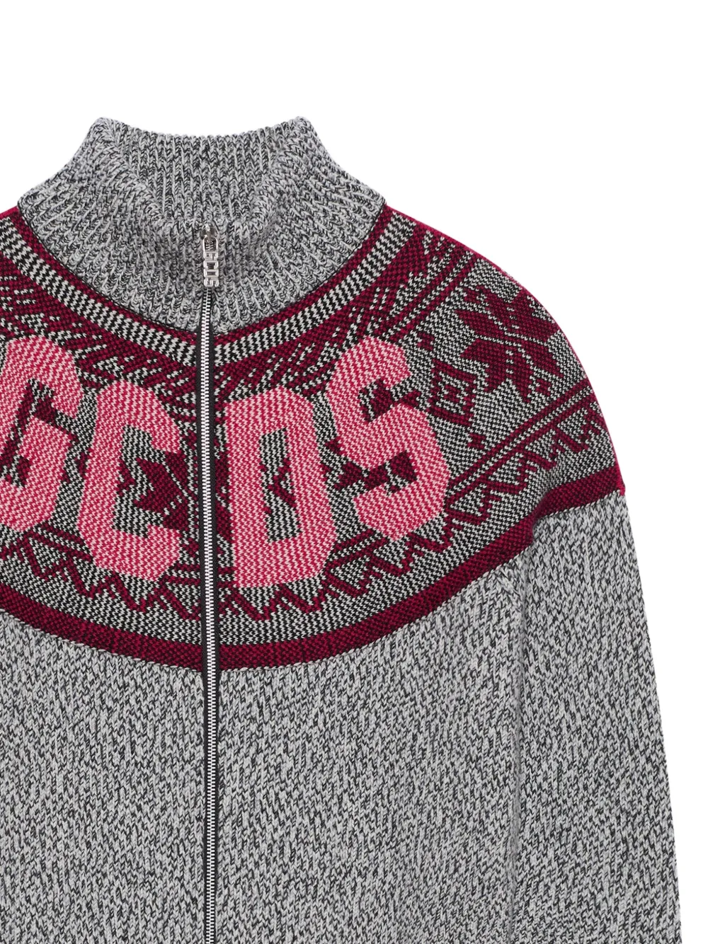 GCDS logo zip knitwear | Cardigans | Image 2